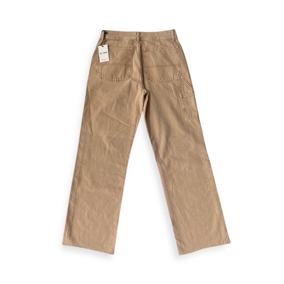 Re/Done Redone Cargo Utility Loose Jeans Denim Washed Khaki Tan Size 28 - Picture 2 of 4